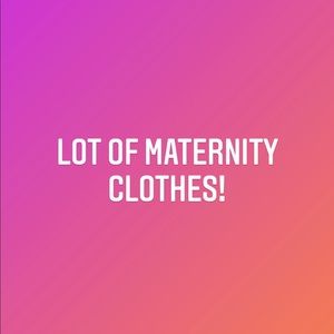 Lot of maternity clothes